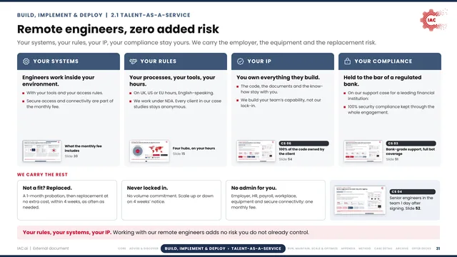 IAC.ai: Remote engineers, zero added risk