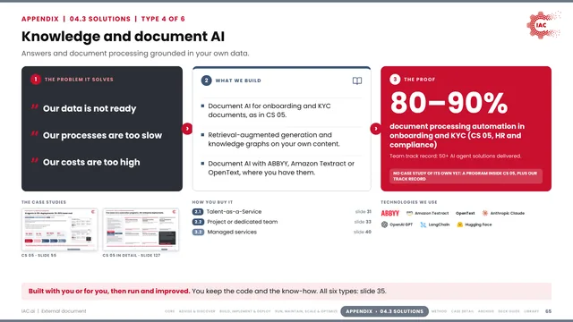 IAC.ai: Knowledge and document AI